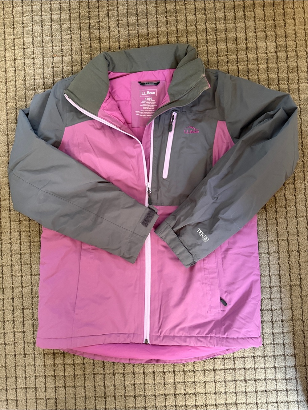 L.L. Bean Women’s Purple and Gray Waterproof Ski Jacket